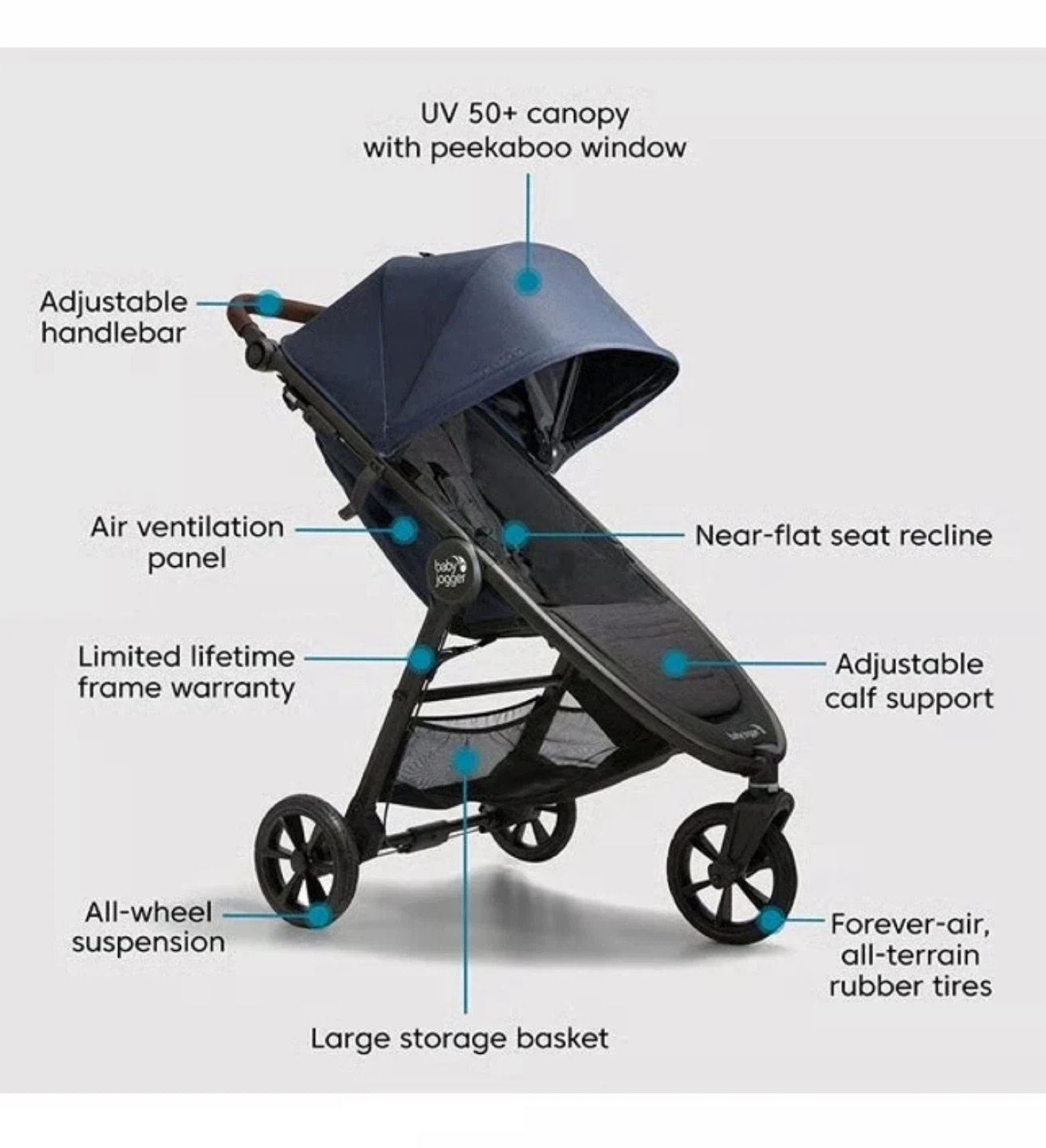Baby Jogger City Mini GT2 Stroller storm blue - photo 3