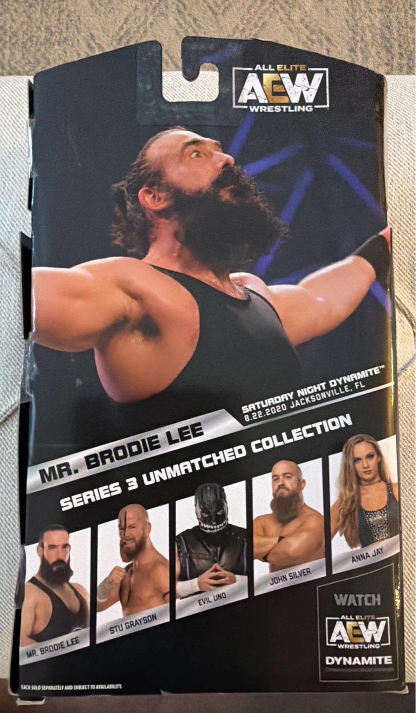 (New) AEW Unmatched Collection Mr. Brodie Lee S3 Action Figure - photo 2