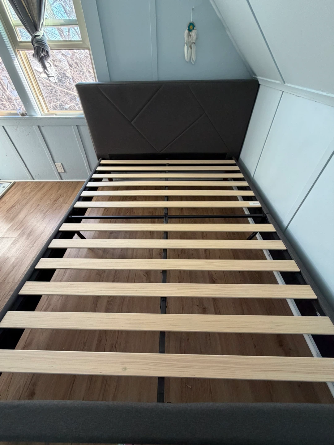 Moving Sale: Zinus Queen Upholstered Bed Frame