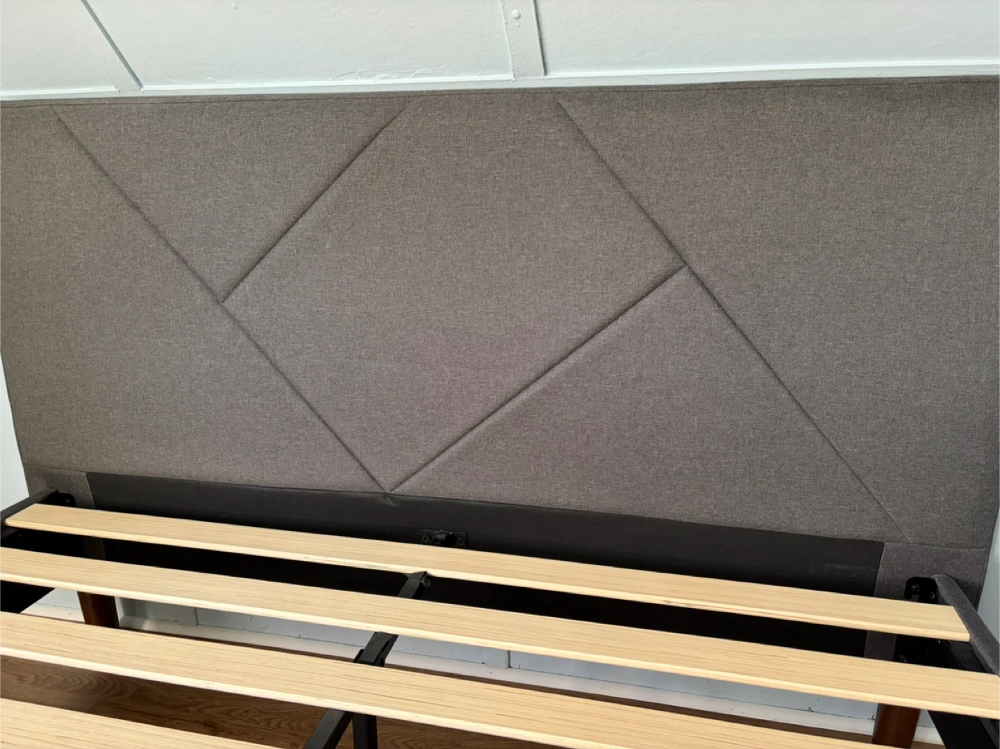 Moving Sale: Zinus Queen Upholstered Bed Frame - photo 5