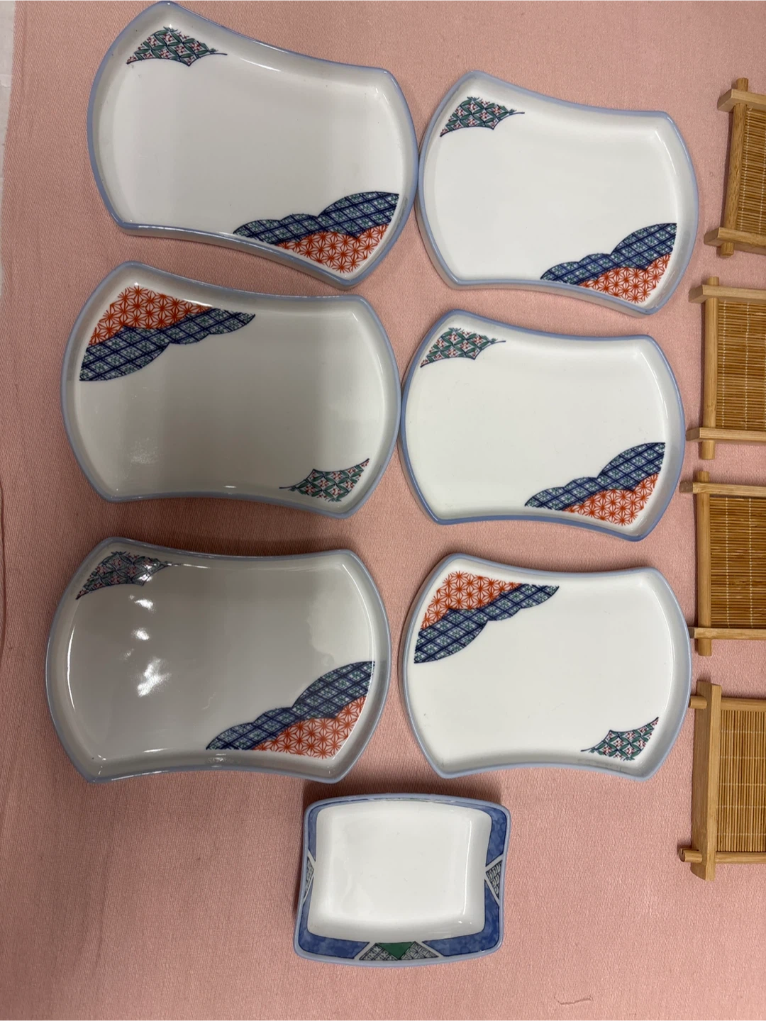 Noritake JAL by Japan Rectangular Plates Set