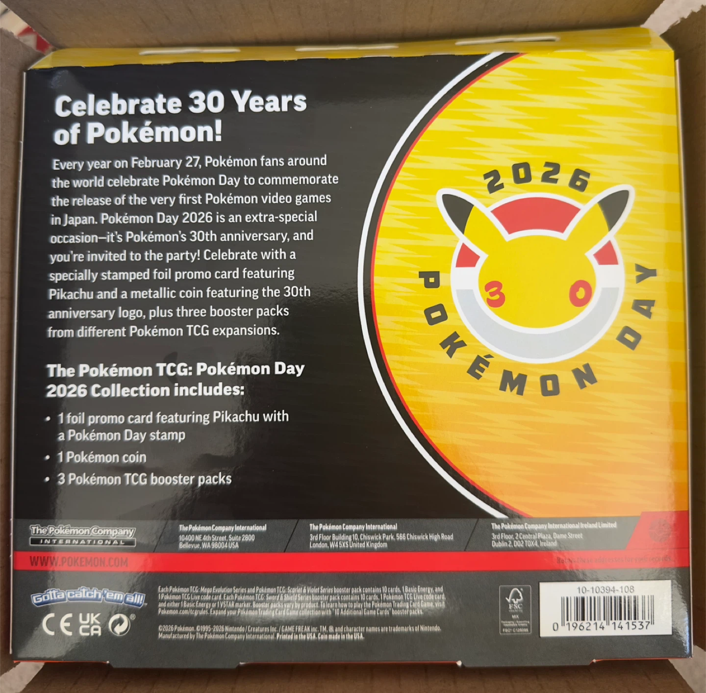 Pokémon TCG: Pokémon Day 2026  Collection - photo 2