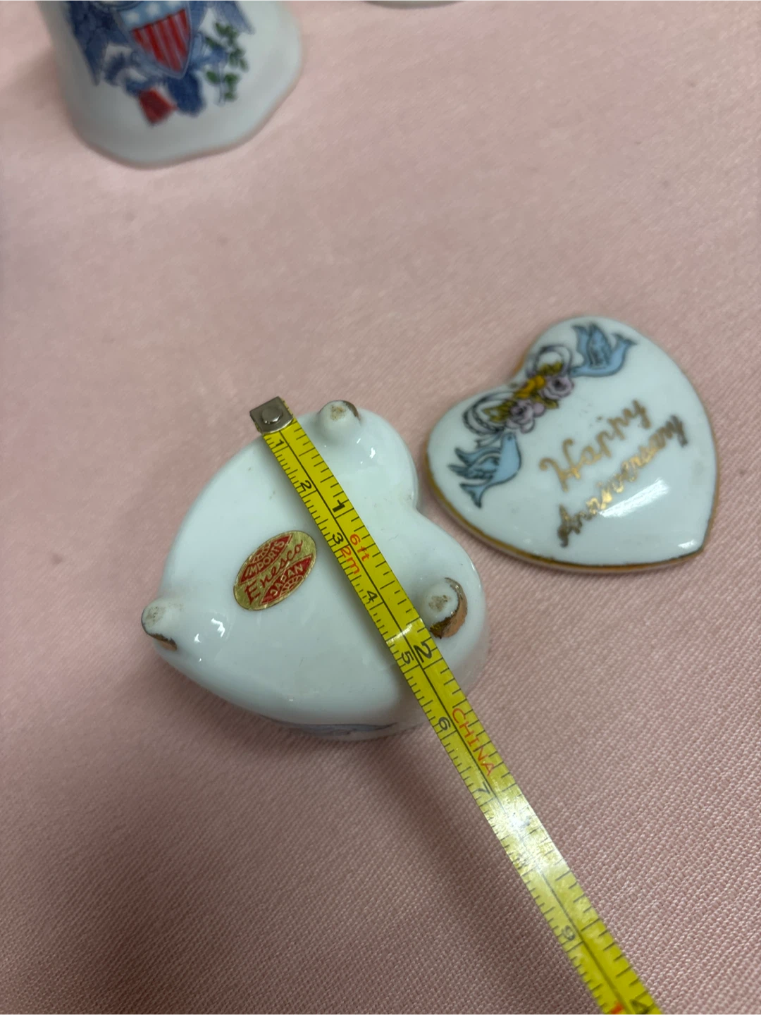 Lot of 8 Decorative Porcelain Bells and Trinket Boxes - photo 3