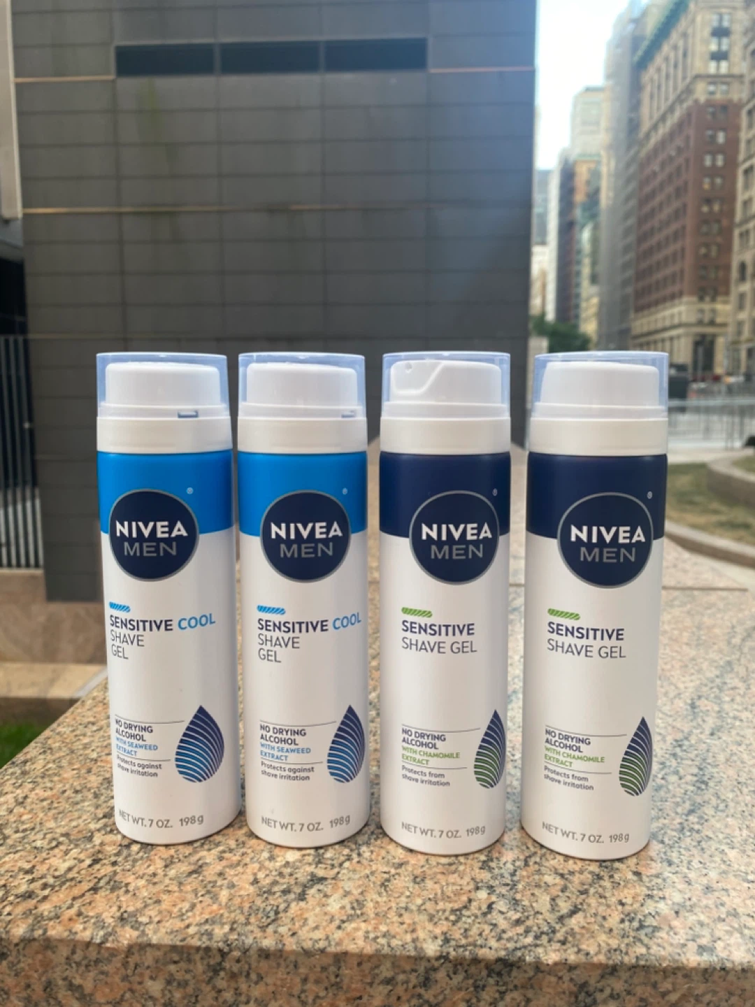 Nivea Men Sensitive Cool Shave Gel - 4 Pack
