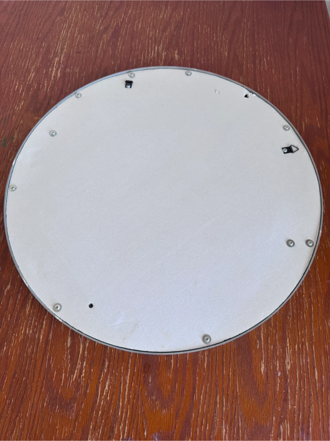 Round White Wall Mirror - photo 3