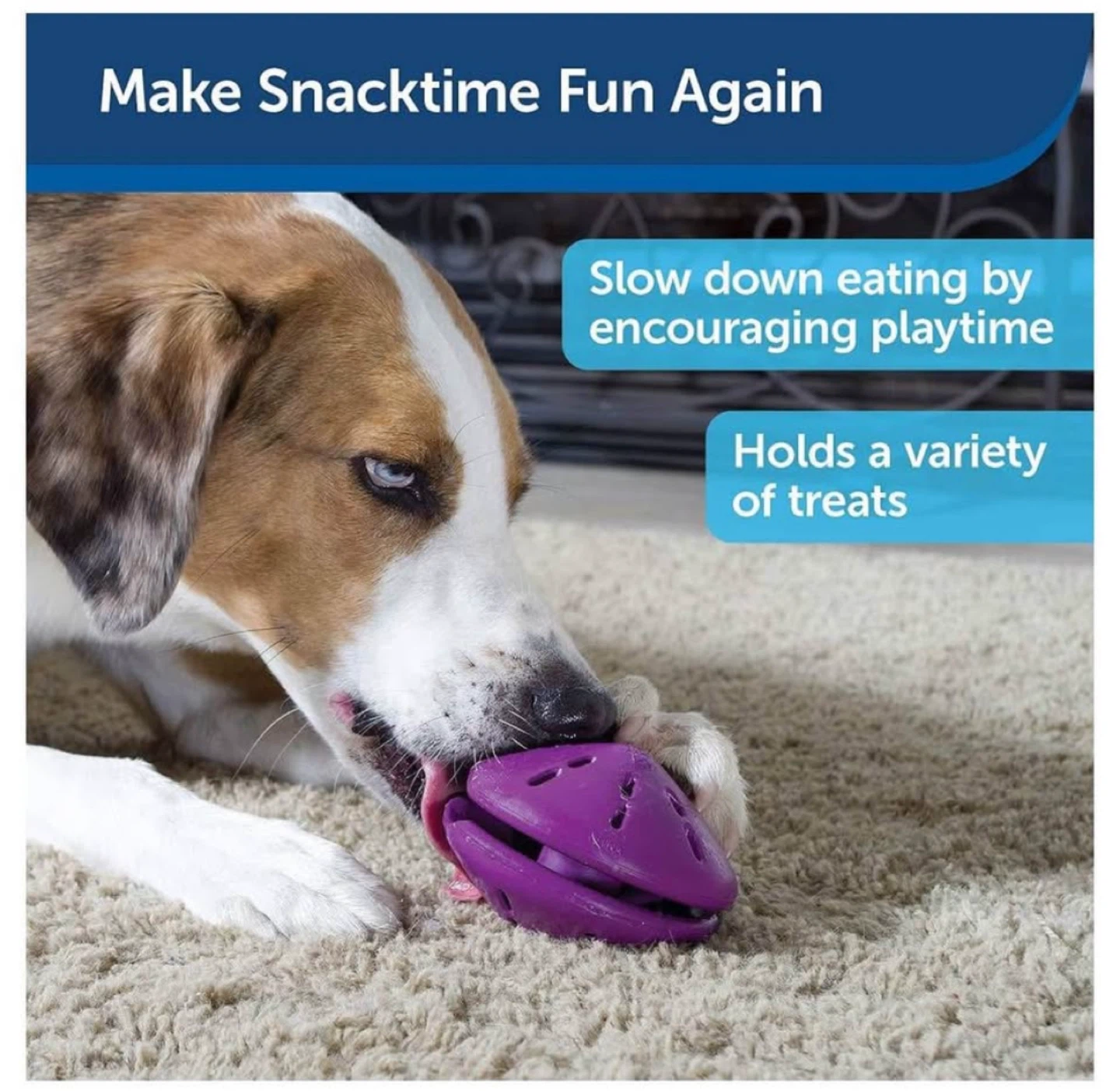 New Purple Dog Treat Dispensing Toy - photo 2