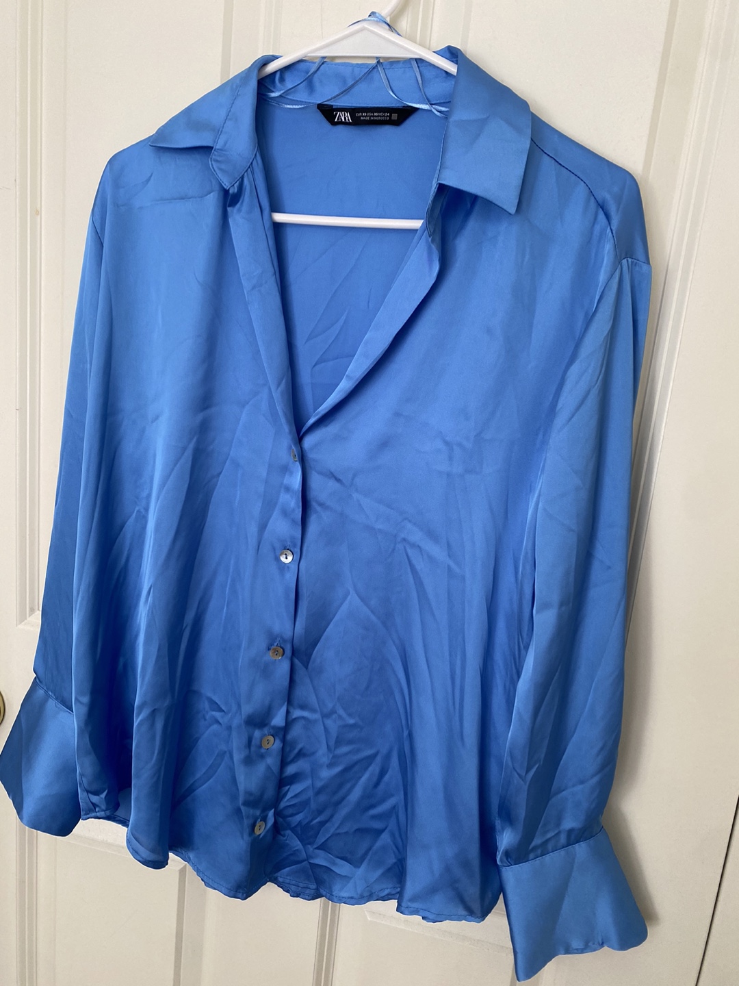 Zara Blue Button-Up Shirt - photo 2