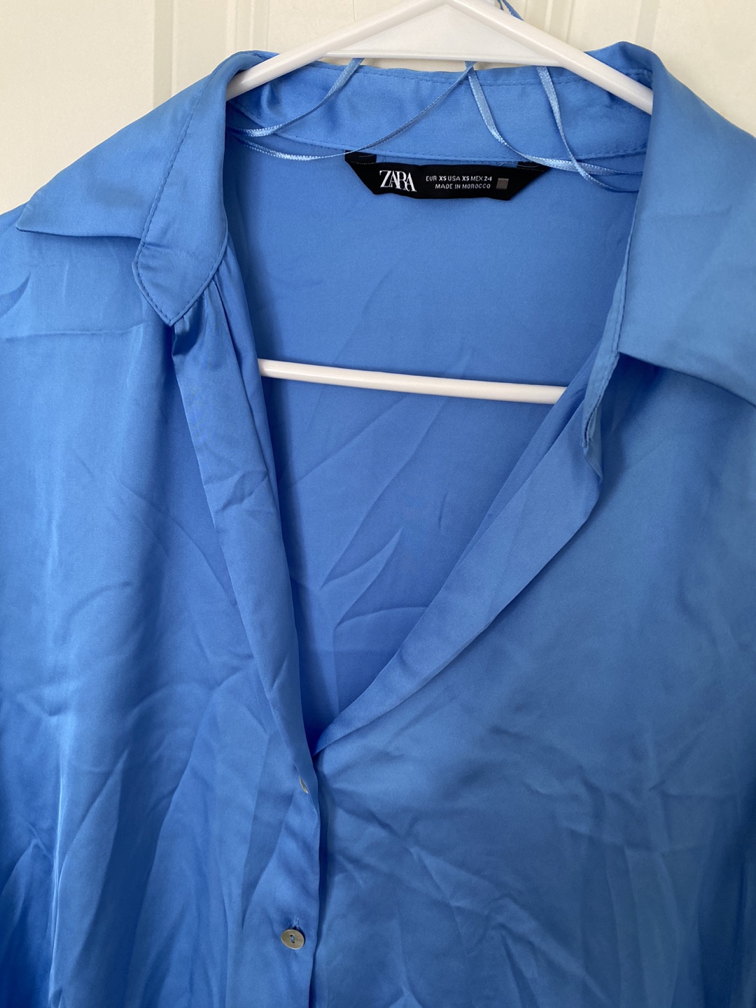 Zara Blue Button-Up Shirt - photo 3