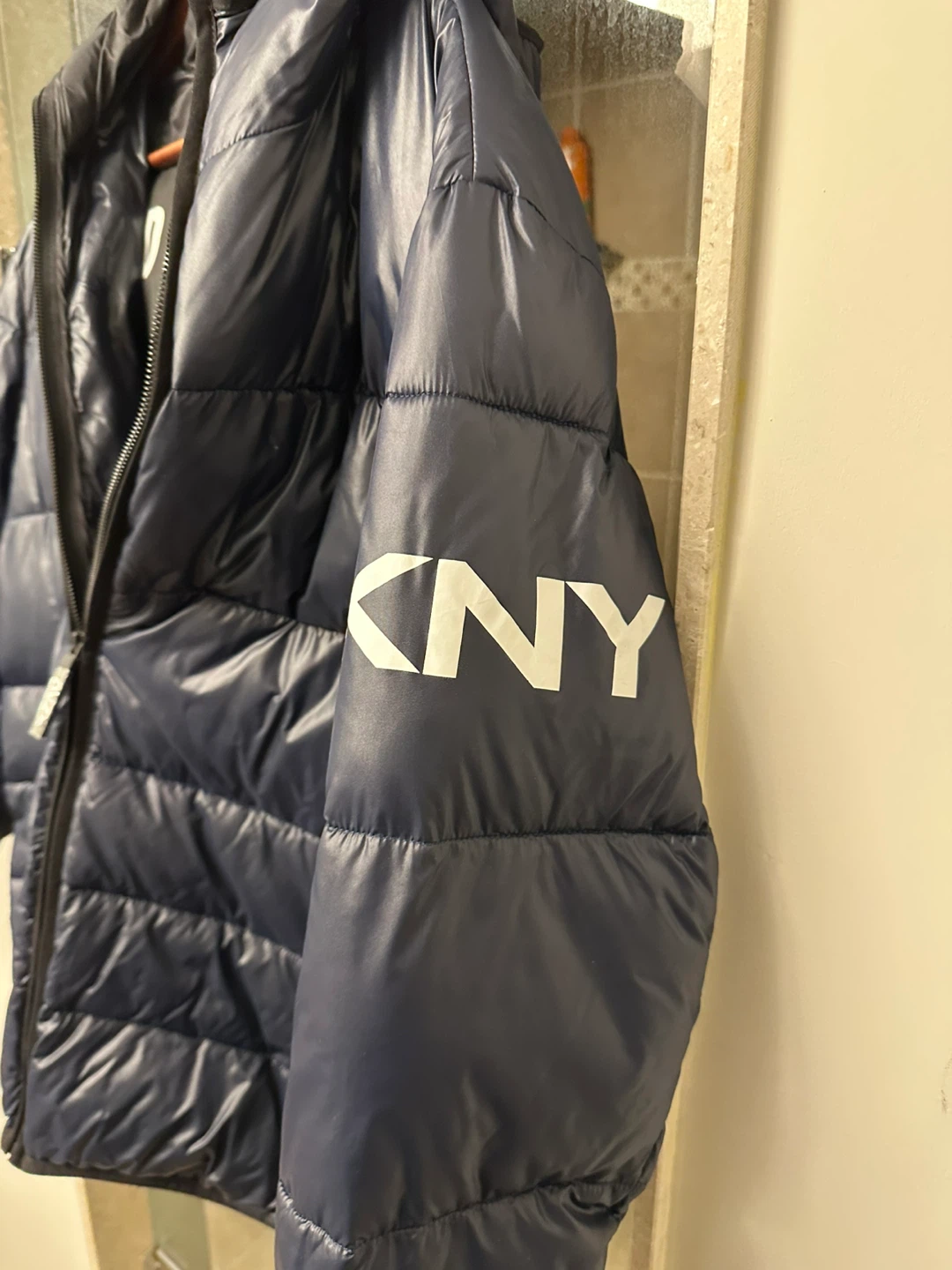 DKNY Puffer Jacket - Navy Blue - XL - photo 3