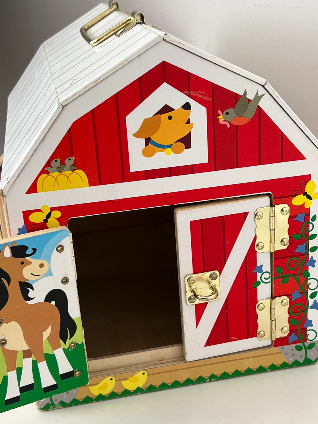 Wooden Barnyard Activity Toy
