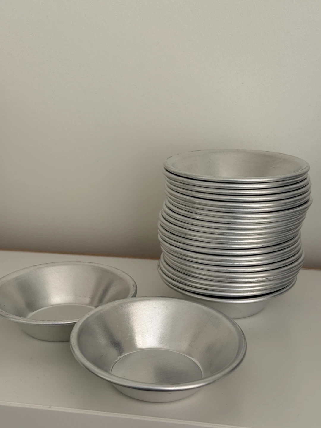 Set of 25 Aluminum Egg Tart/Pielet Molds