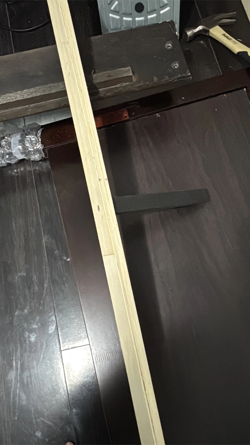 Queen bed frame with mattress and box - photo 5
