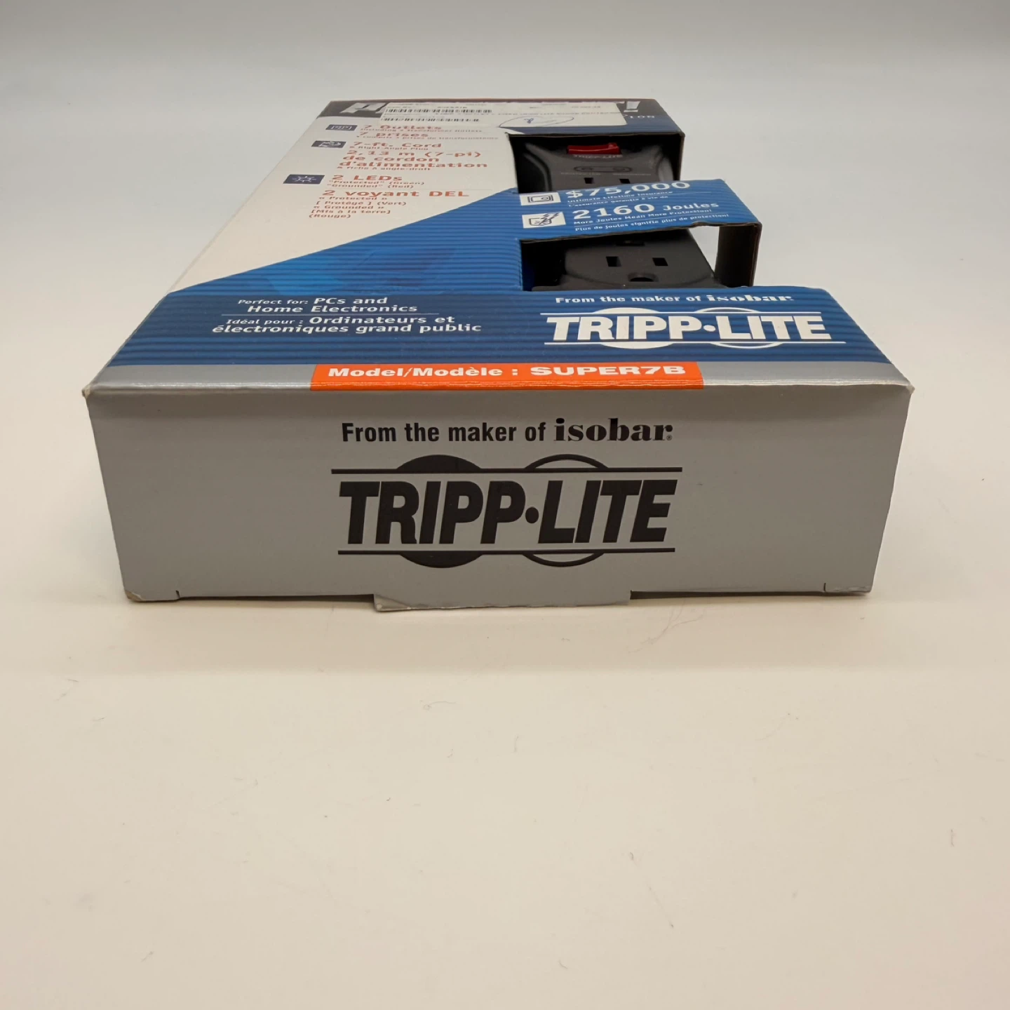 Tripp-Lite 7-Outlet Surge Protector 7ft Cord - photo 2
