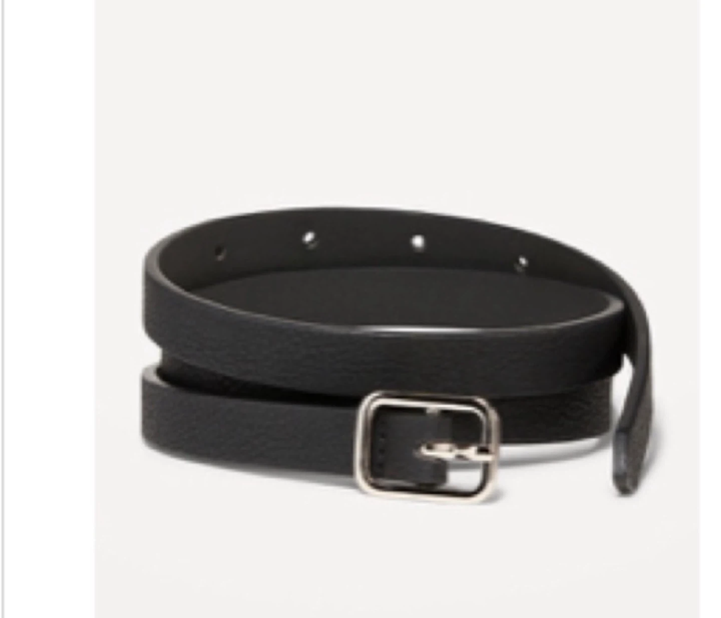 Plus size Slim Faux Textured-Leather Belt for Women