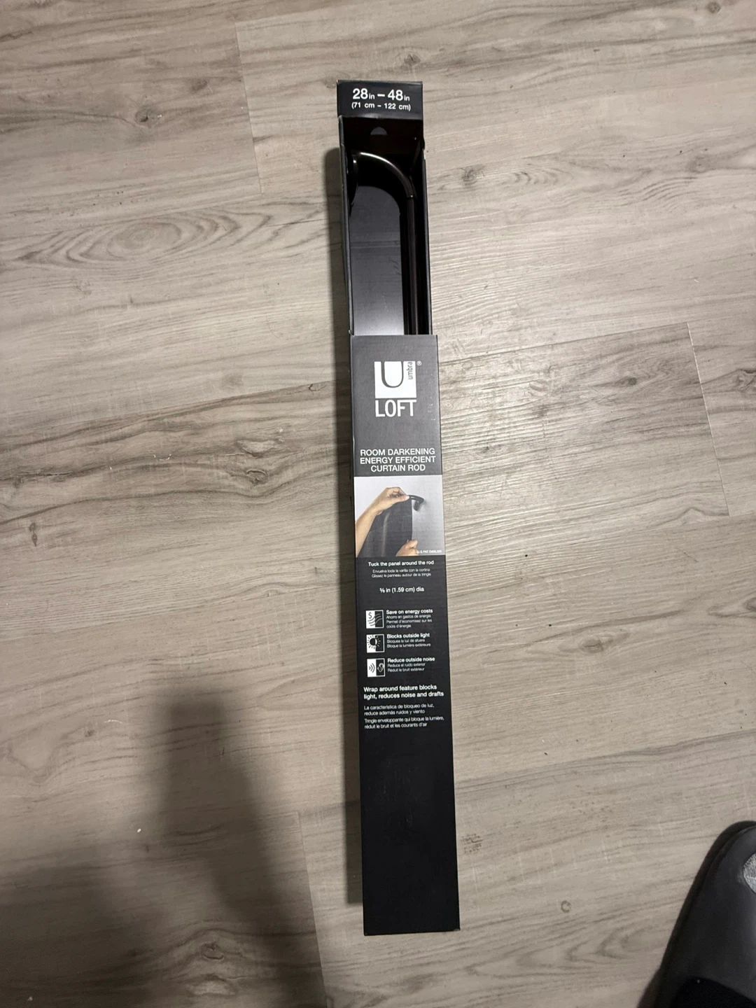 Umbra Loft Room Darkening Curtain Rod 28-48 inch - photo 2