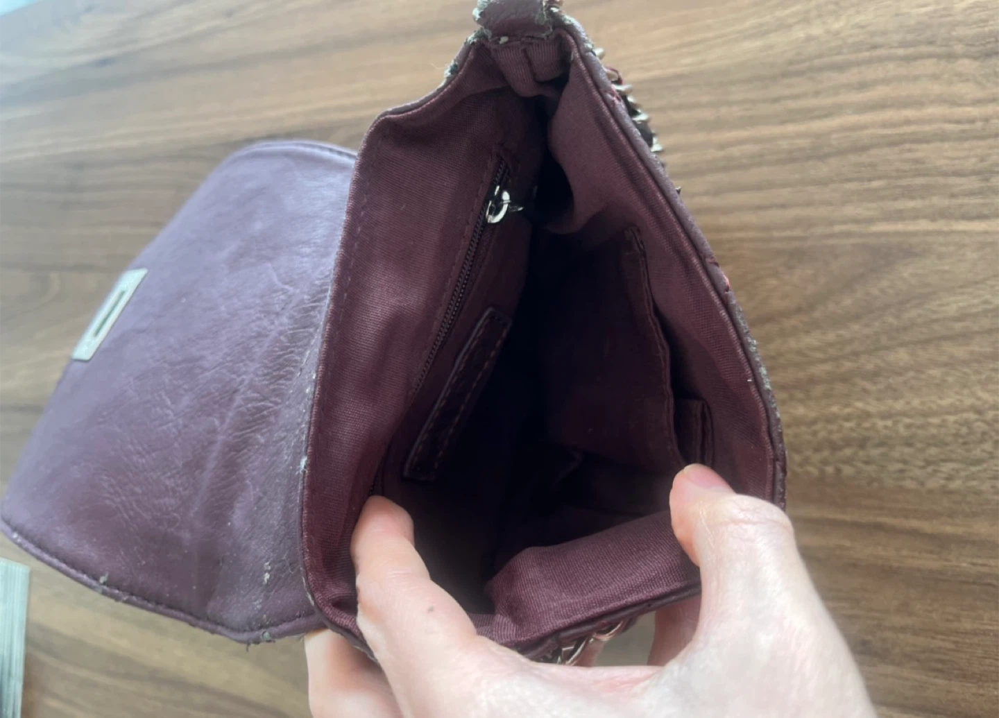 Small burgundy crossbody purse - photo 5