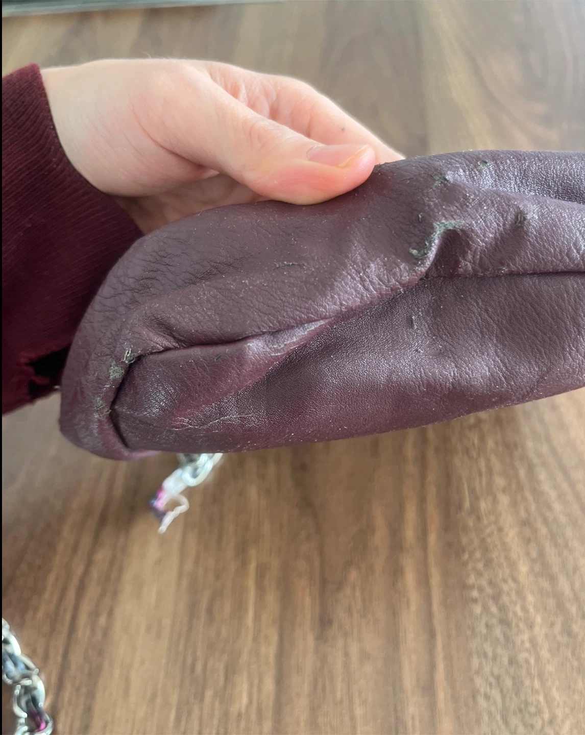 Small burgundy crossbody purse - photo 3