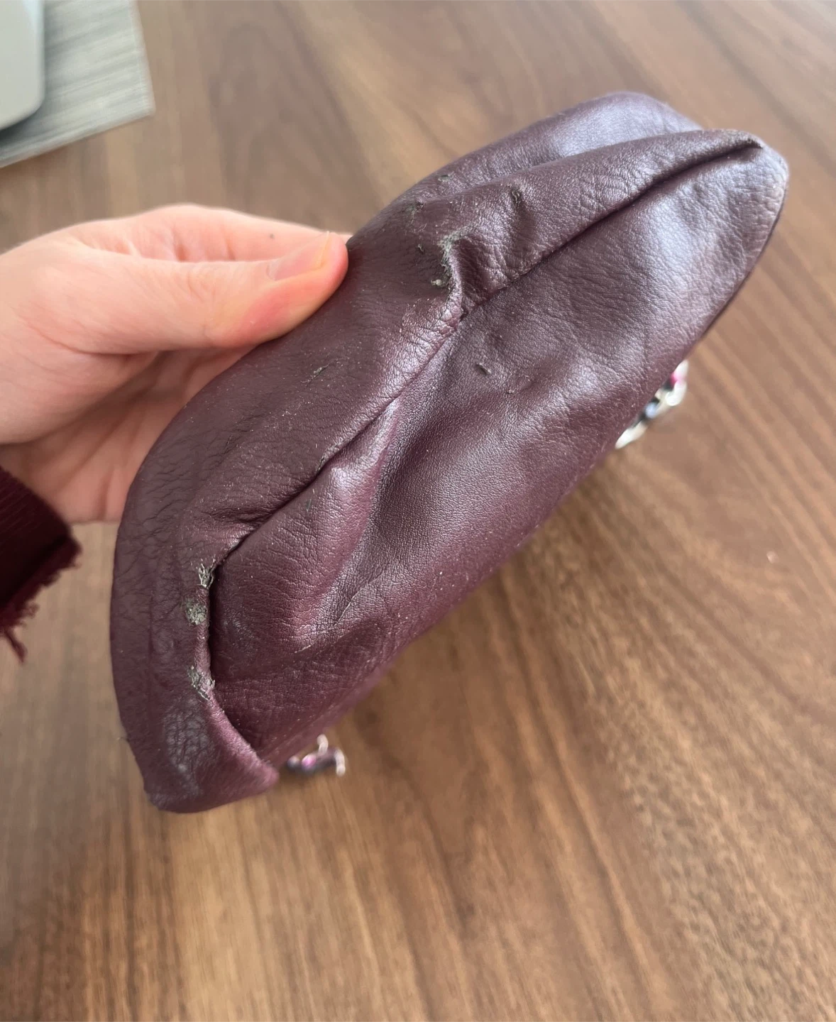 Small burgundy crossbody purse - photo 2
