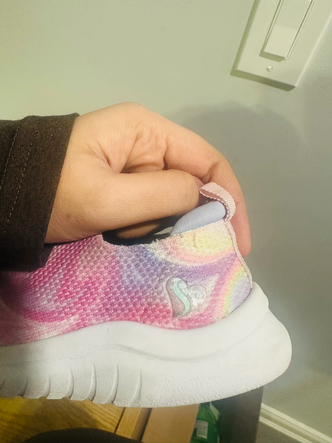 Skechers Kids Slip-On Rainbow Swirl Shoes - photo 2