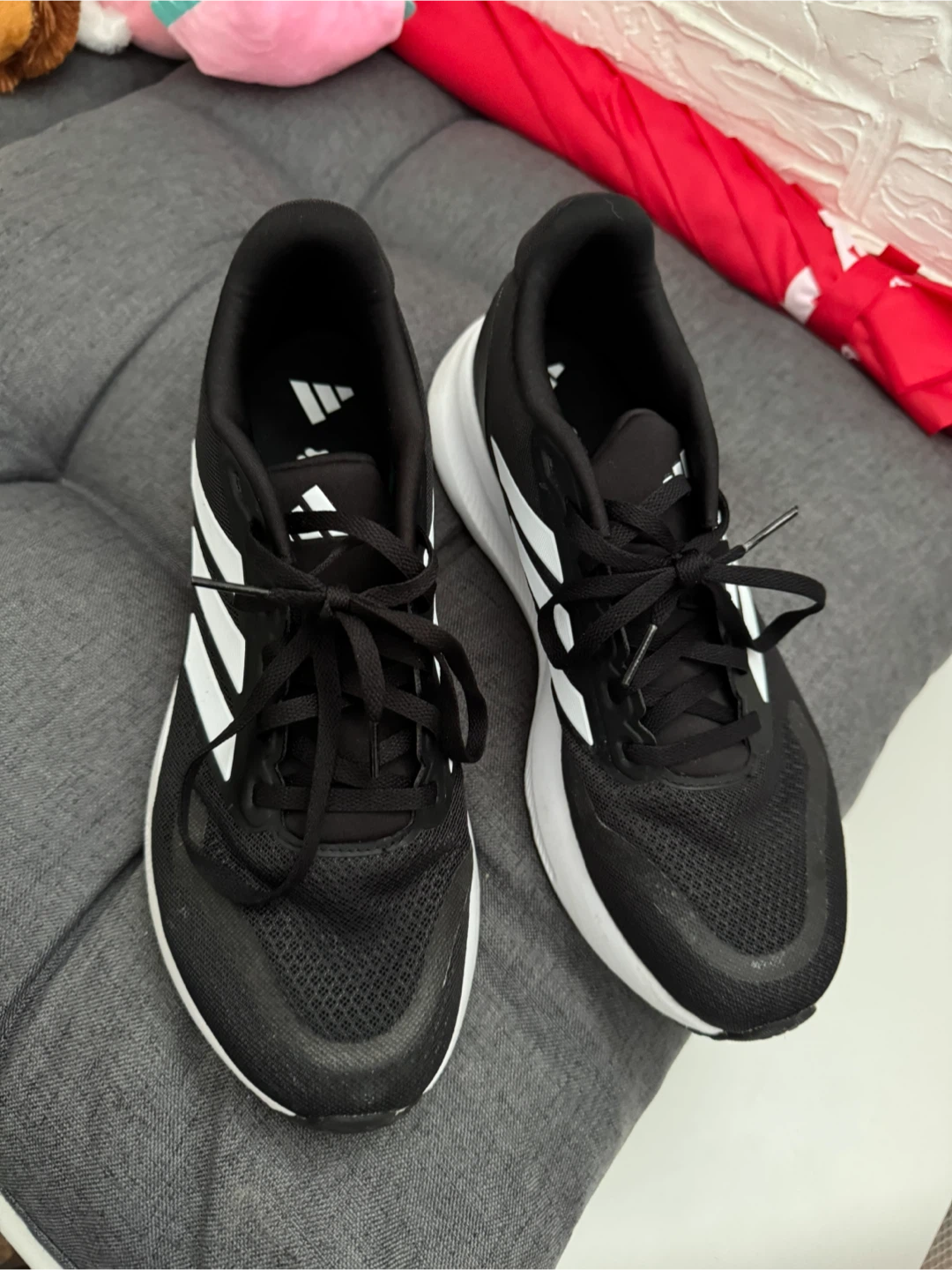 Adidas Running Shoes - Black and White - photo 3