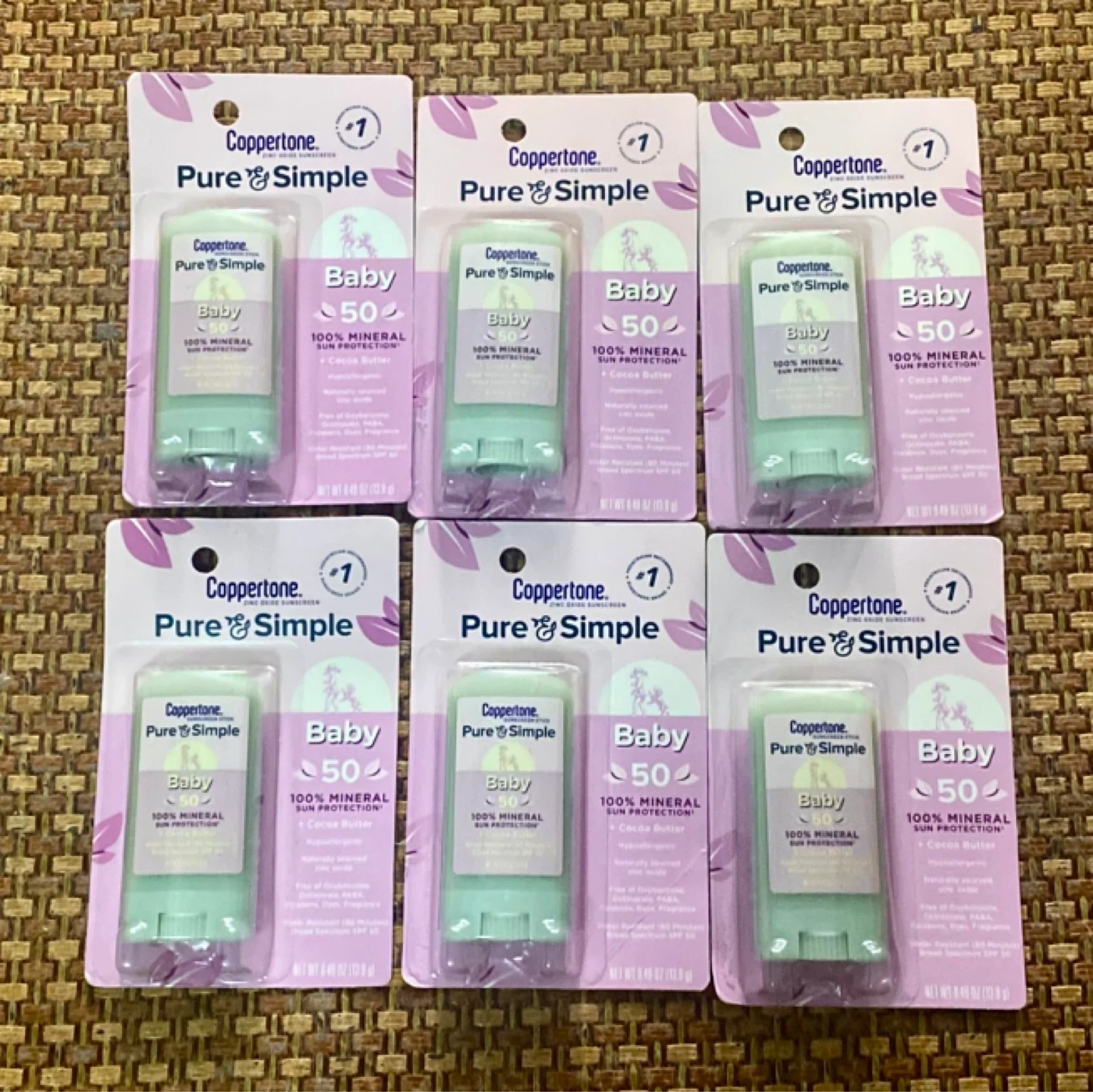 $4 each — Coppertone Pure & Simple Baby Mineral Sunscreen Stick