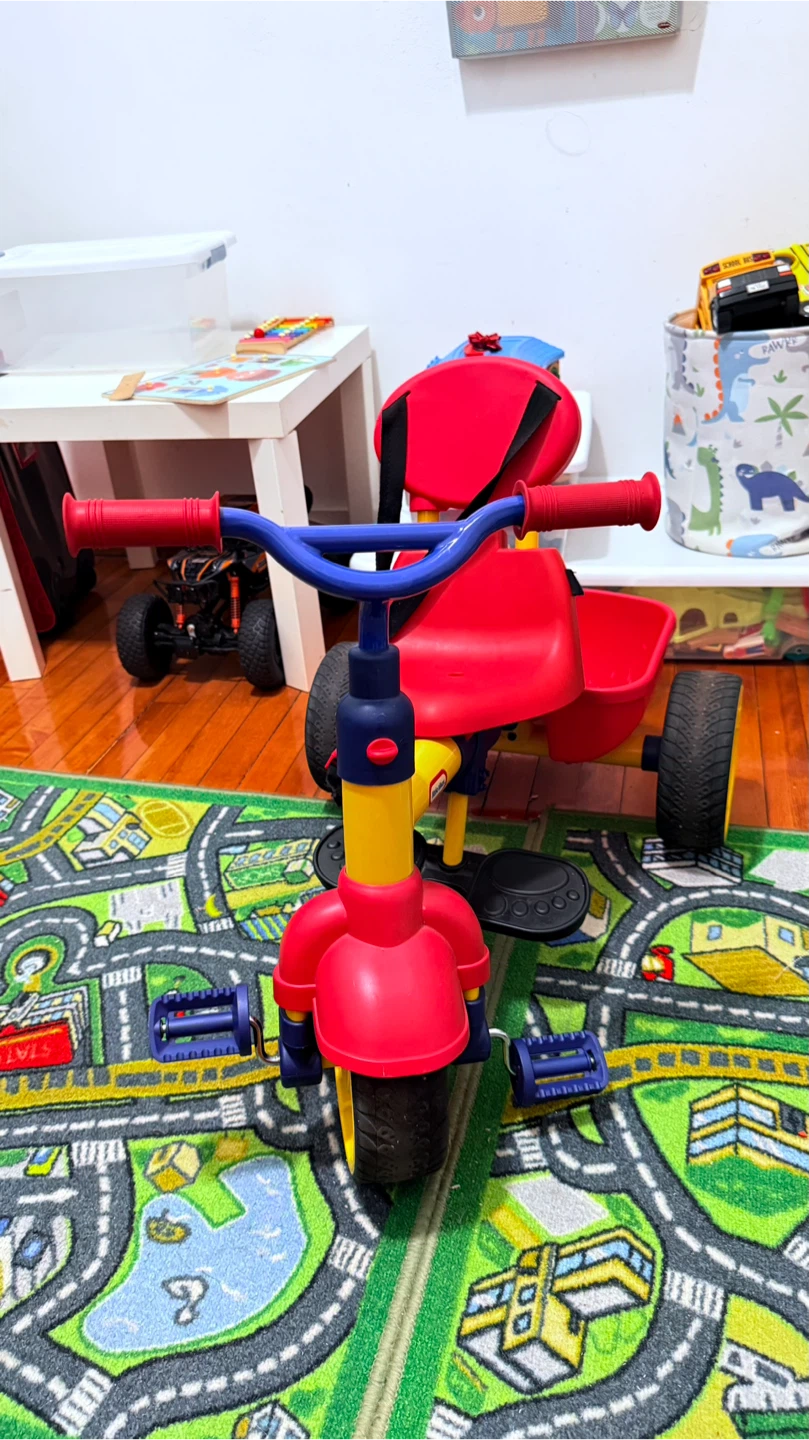 Little Tikes Red and Blue Tricycle with Basket