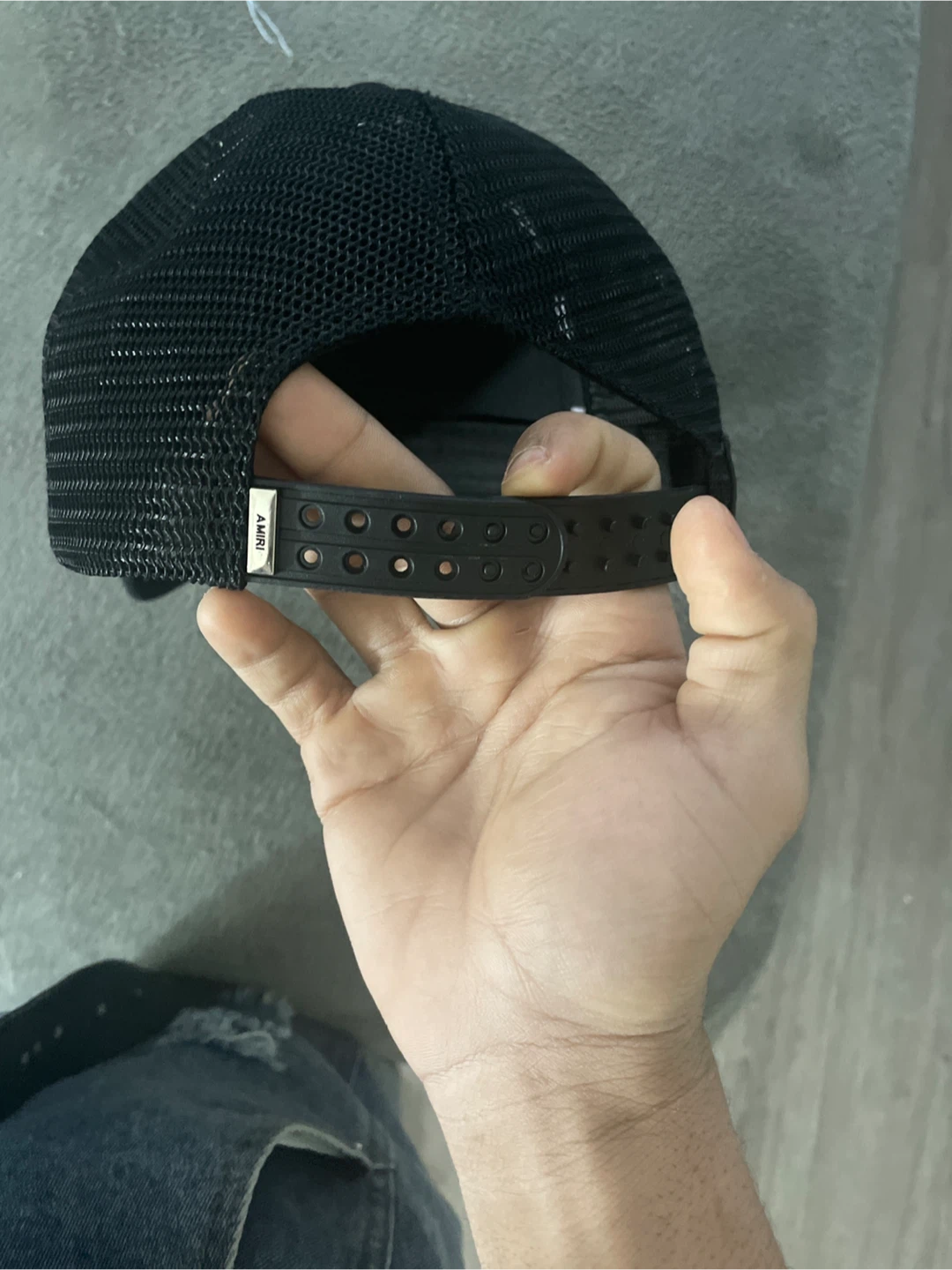 Amiri Black Mesh Trucker Hat - photo 3