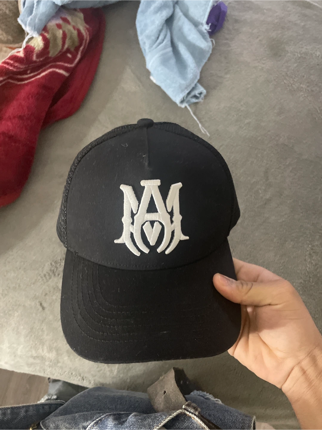Amiri Black Mesh Trucker Hat - photo 2