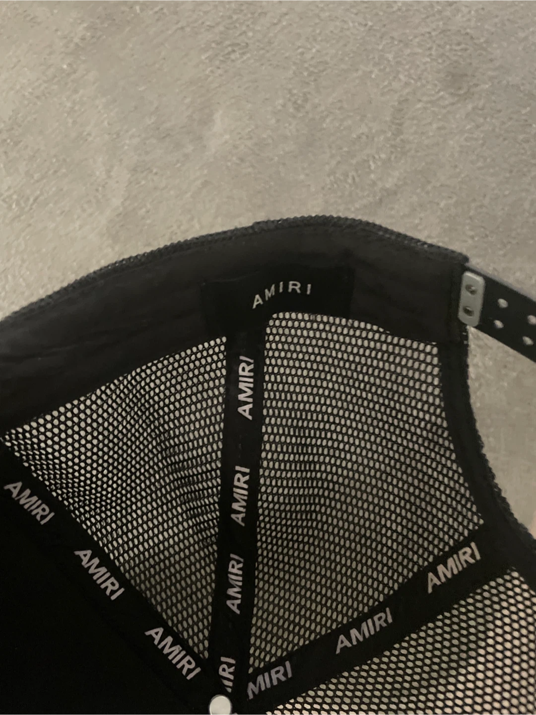Amiri Black Mesh Trucker Hat - photo 4