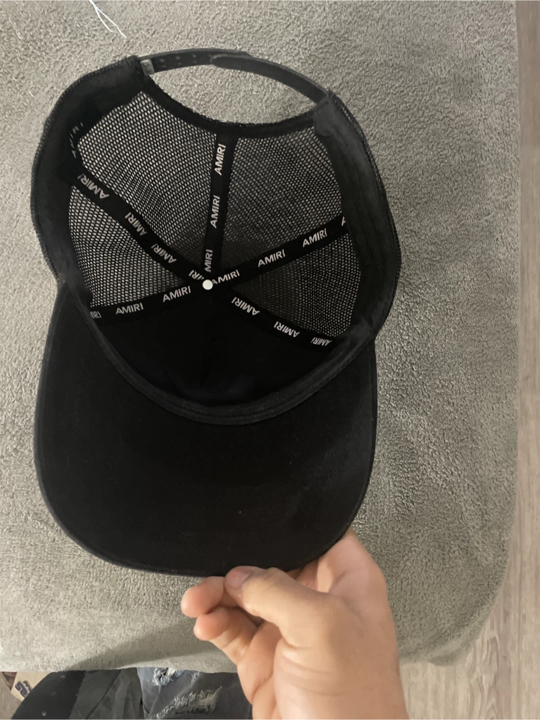 Amiri Black Mesh Trucker Hat - photo 5
