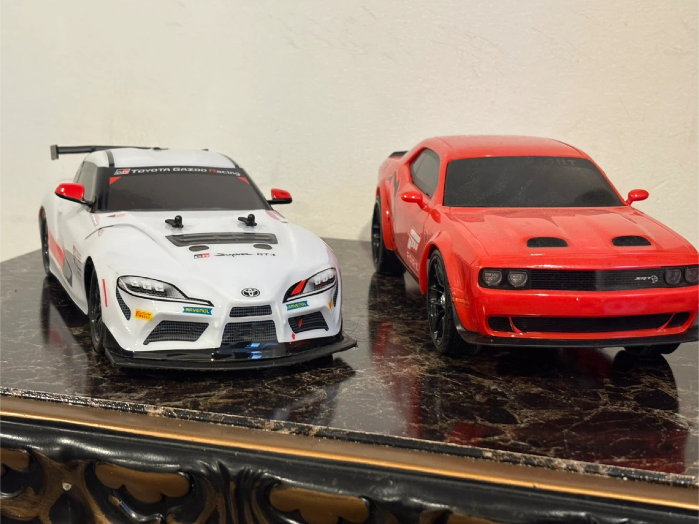 Remote Control Toyota Supra GT4 and Dodge Challenger SRT