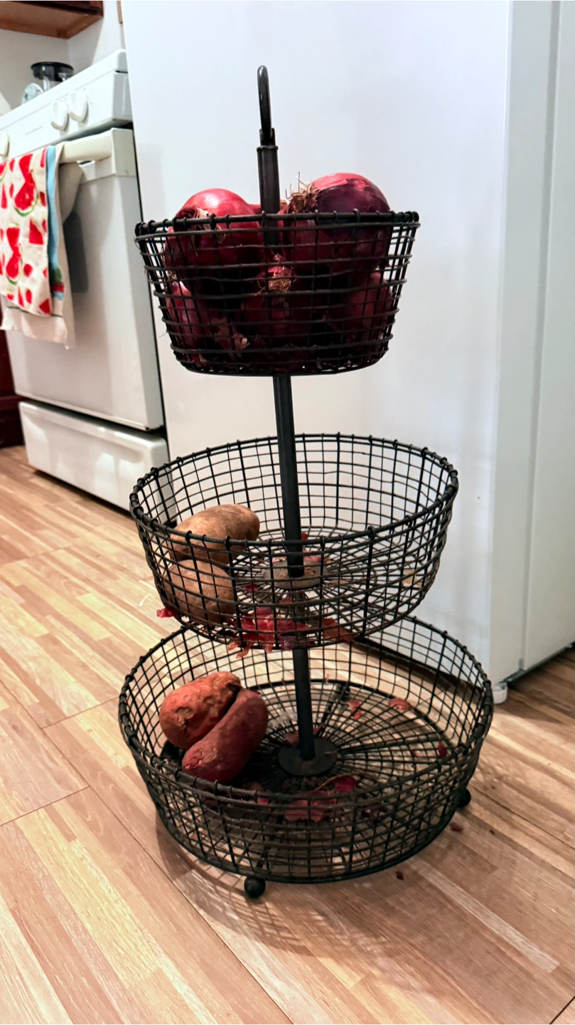 3-Tier Wire Produce Basket