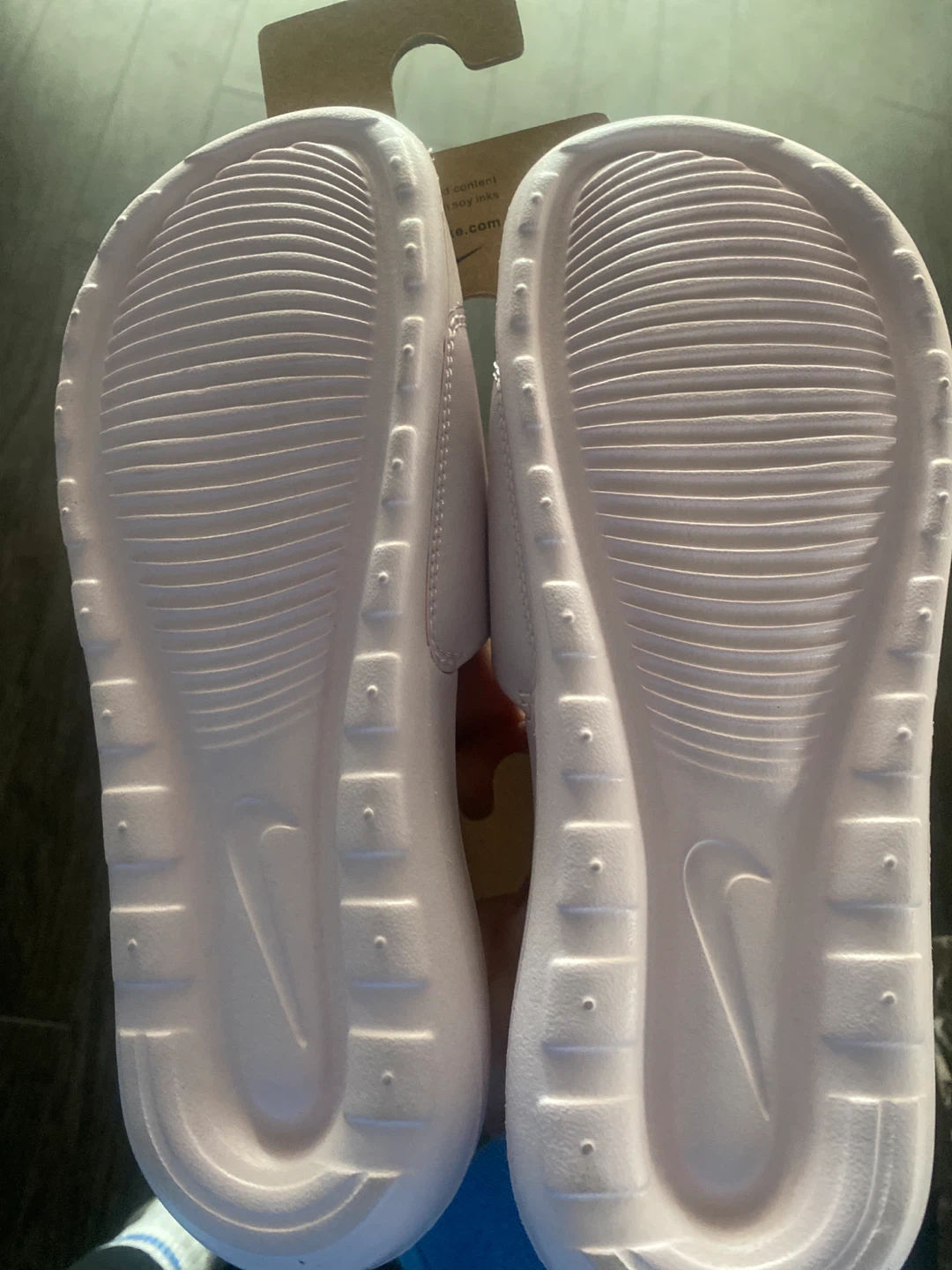 Nike Victori One Slide - Barely Rose/Metallic Silver - Size 5 - photo 3
