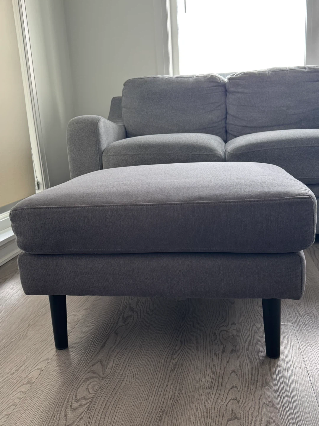 Grey Fabric Ottoman - photo 3