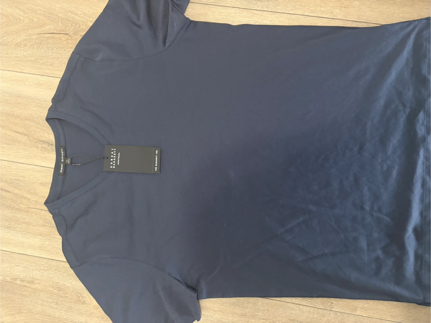 Robert Barakett Men's "The Barakett" Navy Blue Cotton T-Shirt - photo 2