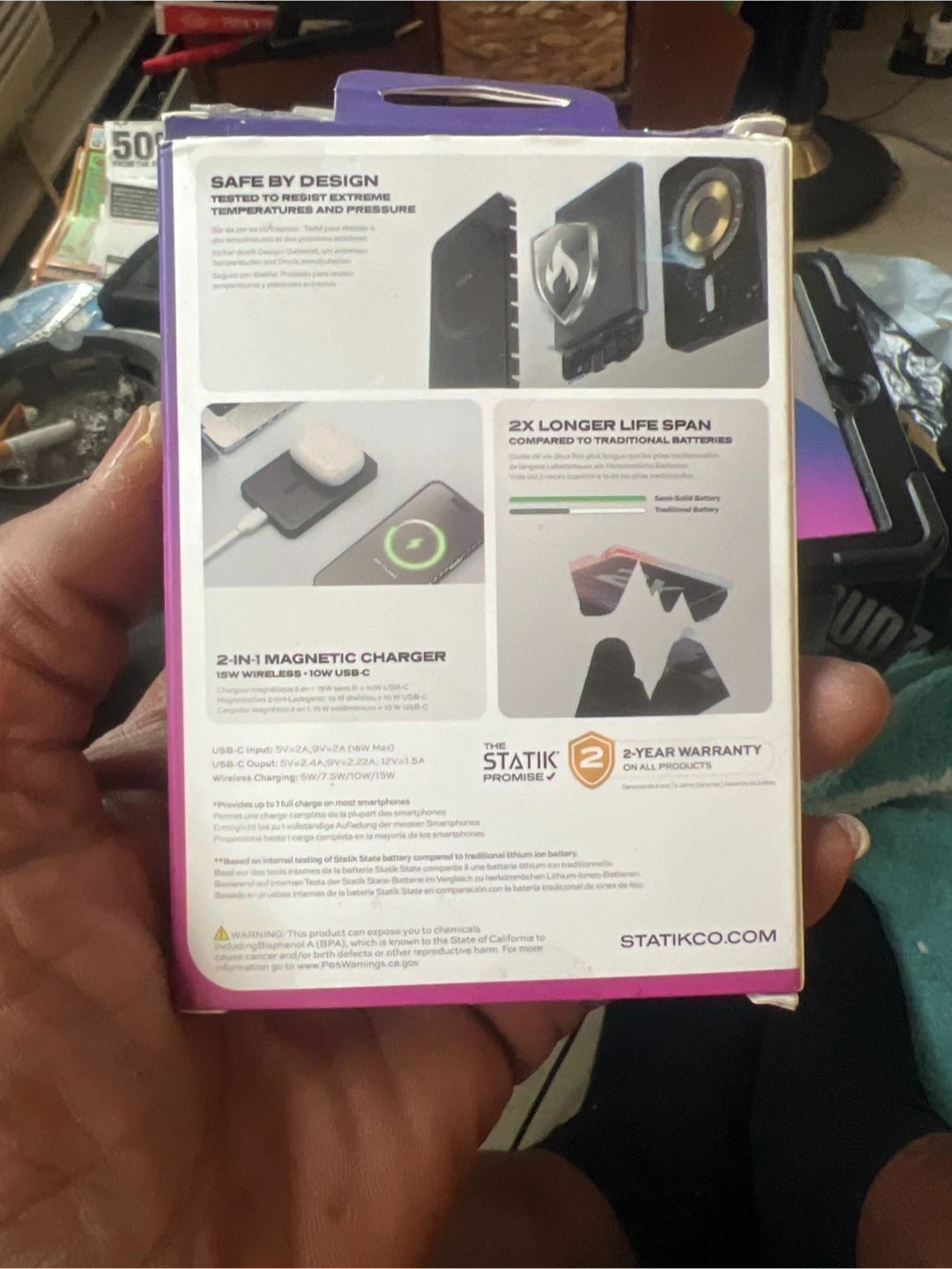 Statik 15W Magnetic Power Bank - photo 2