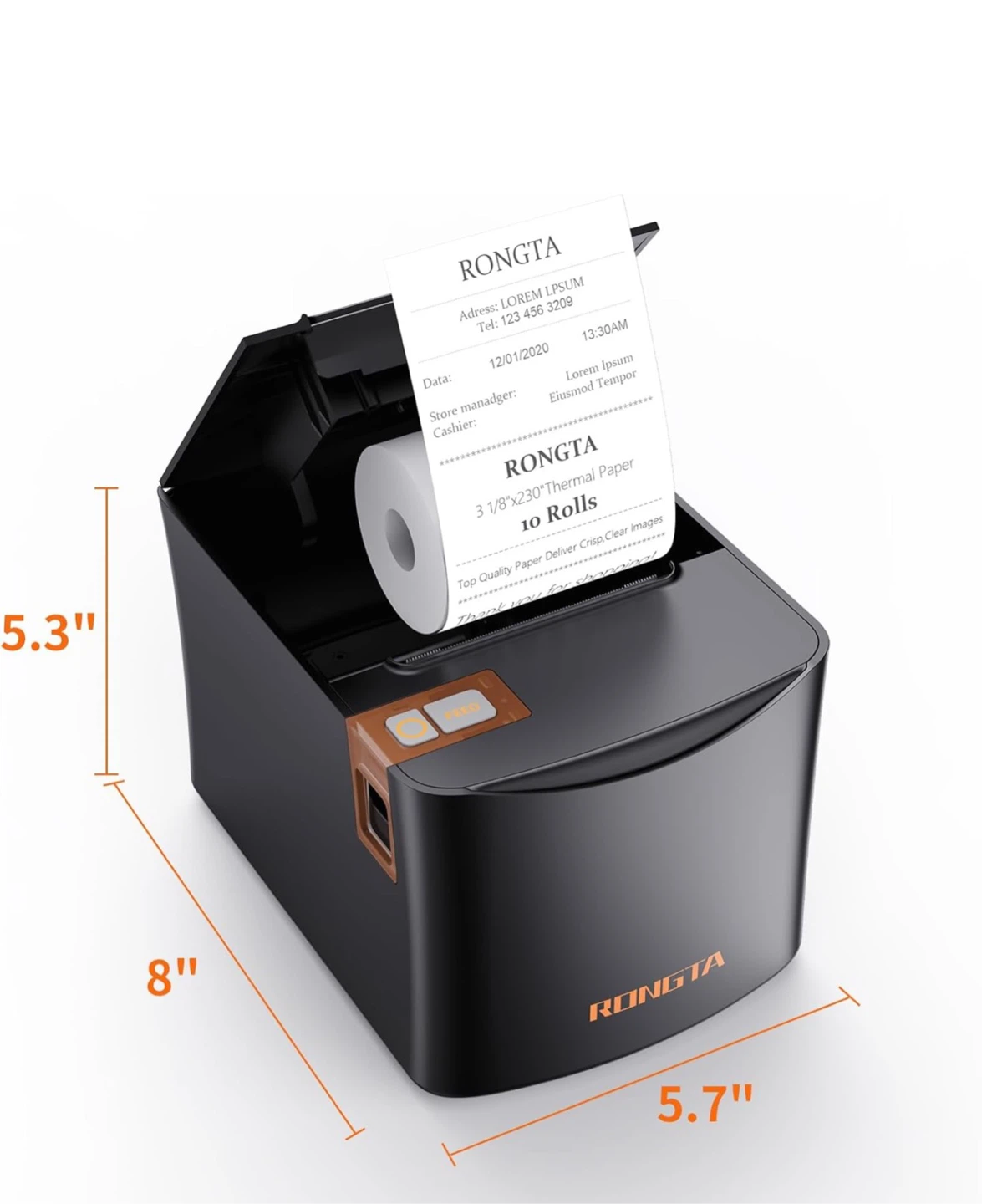 Thermal Receipt Printer Rongta RP331 - photo 2