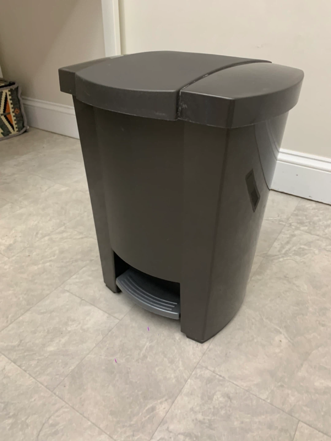 Mini Garbage Can / Trash Bin Grey Step Kitchen Can - photo 4