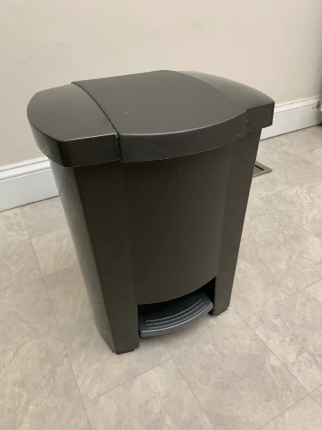 Mini Garbage Can / Trash Bin Grey Step Kitchen Can - photo 2