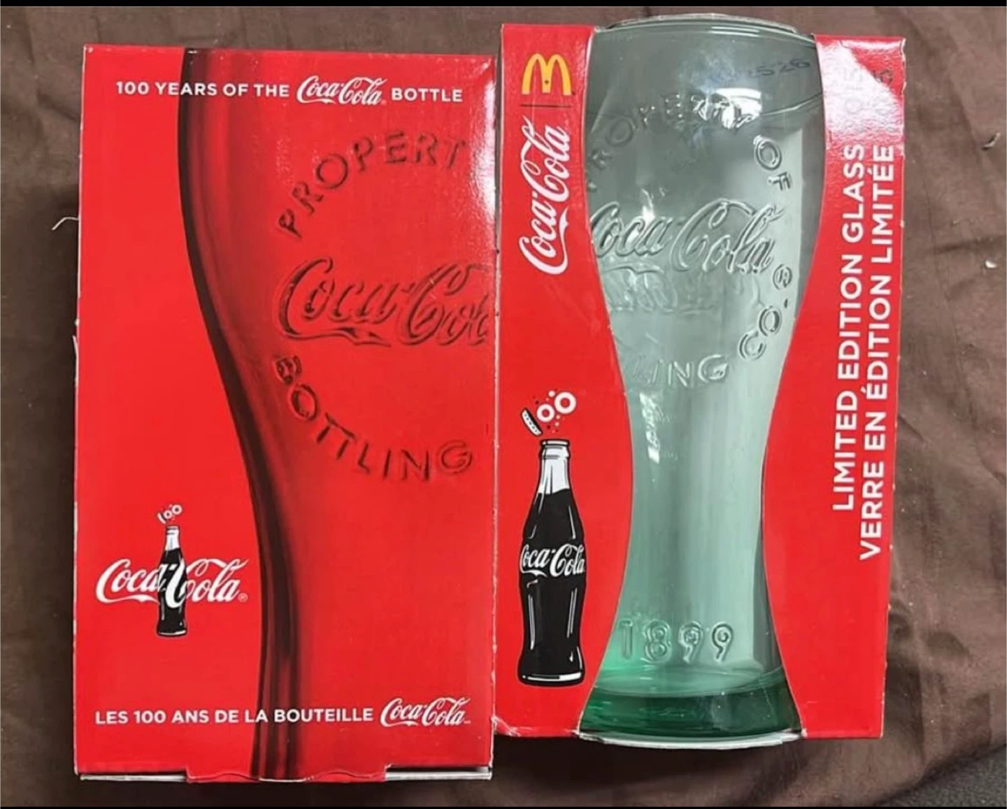 Coca-Cola 100 Years of the Bottle Limited Edition Glass