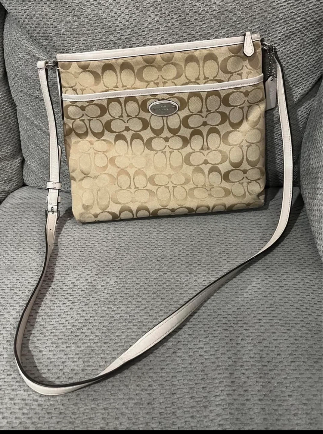 Coach Signature Monogram Crossbody Bag