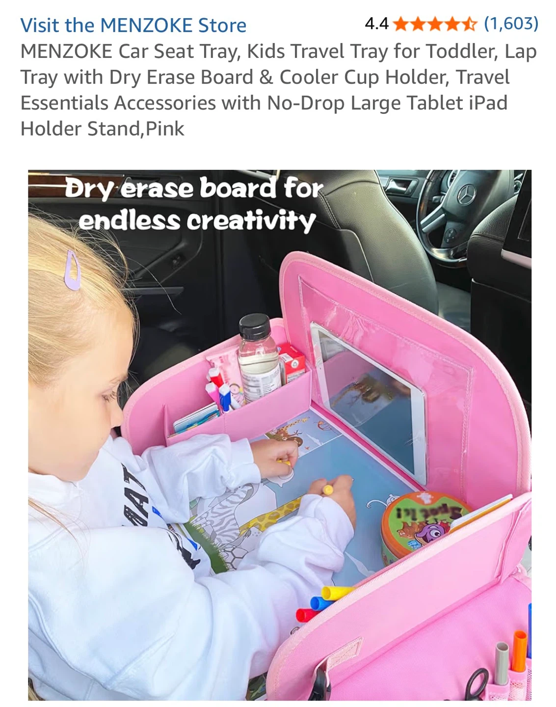 (Brand new )Kids Travel Tray - Pink - photo 2