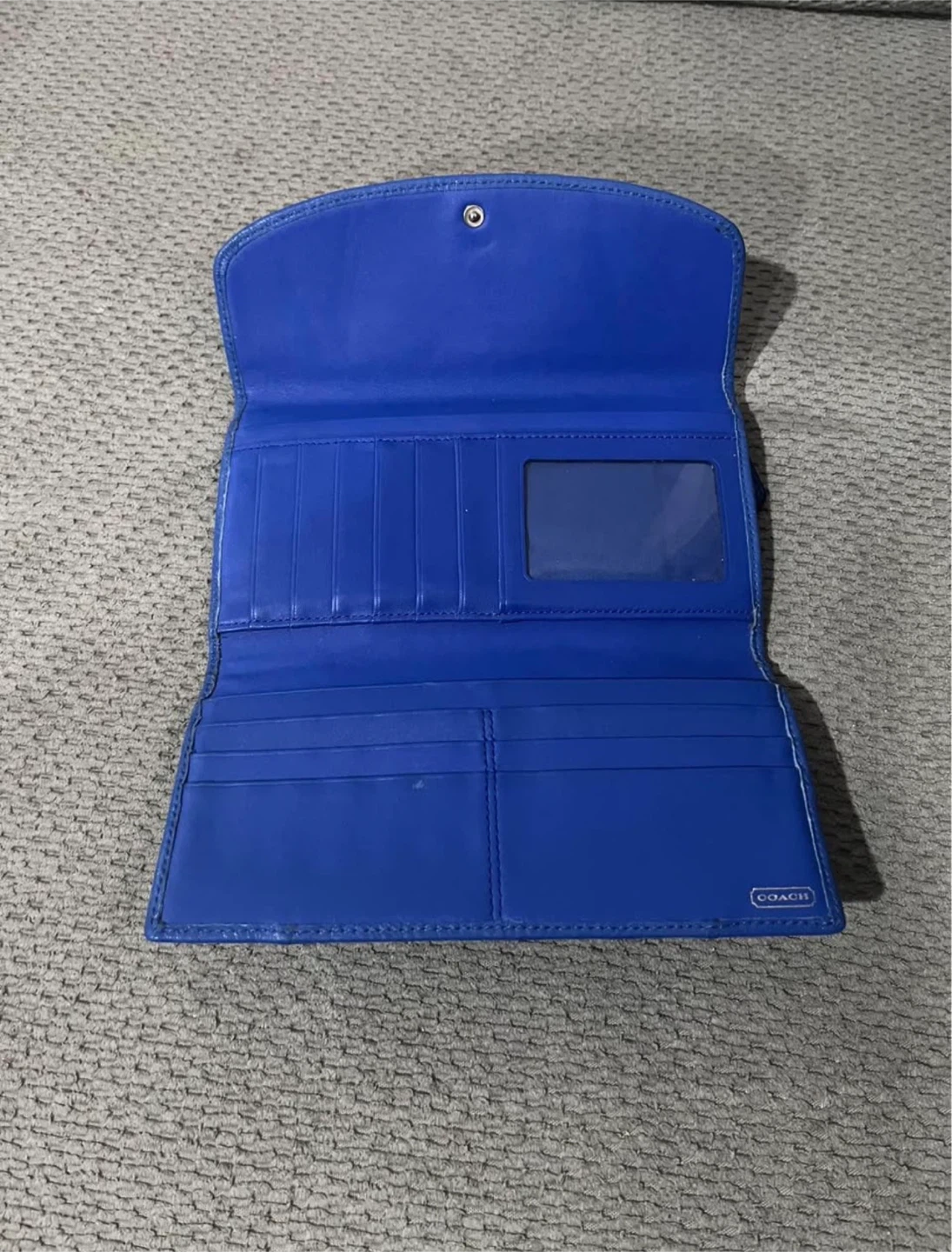 Coach Blue Leather Wallet - photo 2