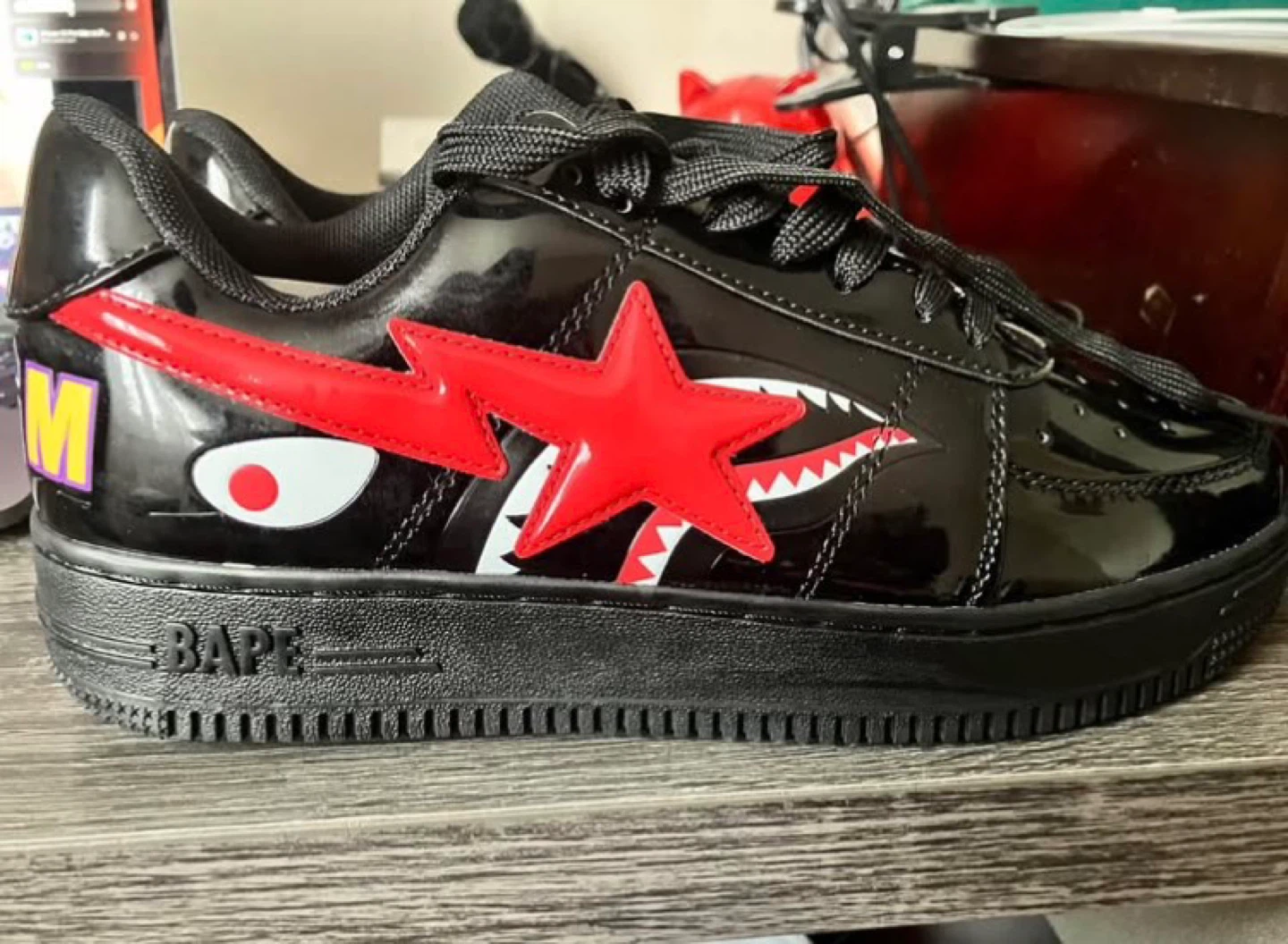 BAPE STA Black Shoes - photo 4