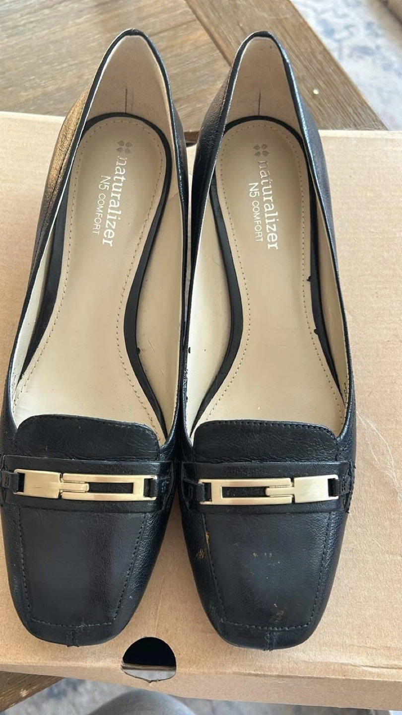 Naturalizer Women's Black Heels-7.5