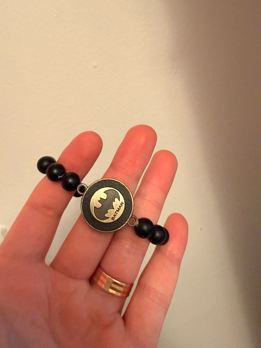 Batman Beaded Bracelet