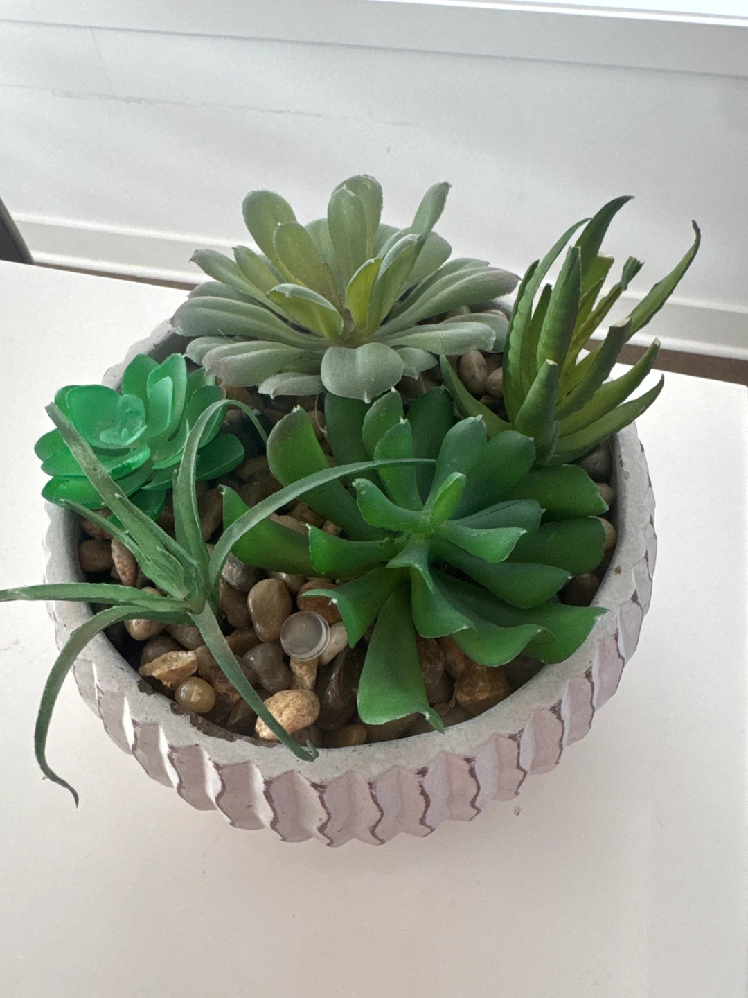 Artificial Succulent Arrangement in Decorative Pot - photo 2