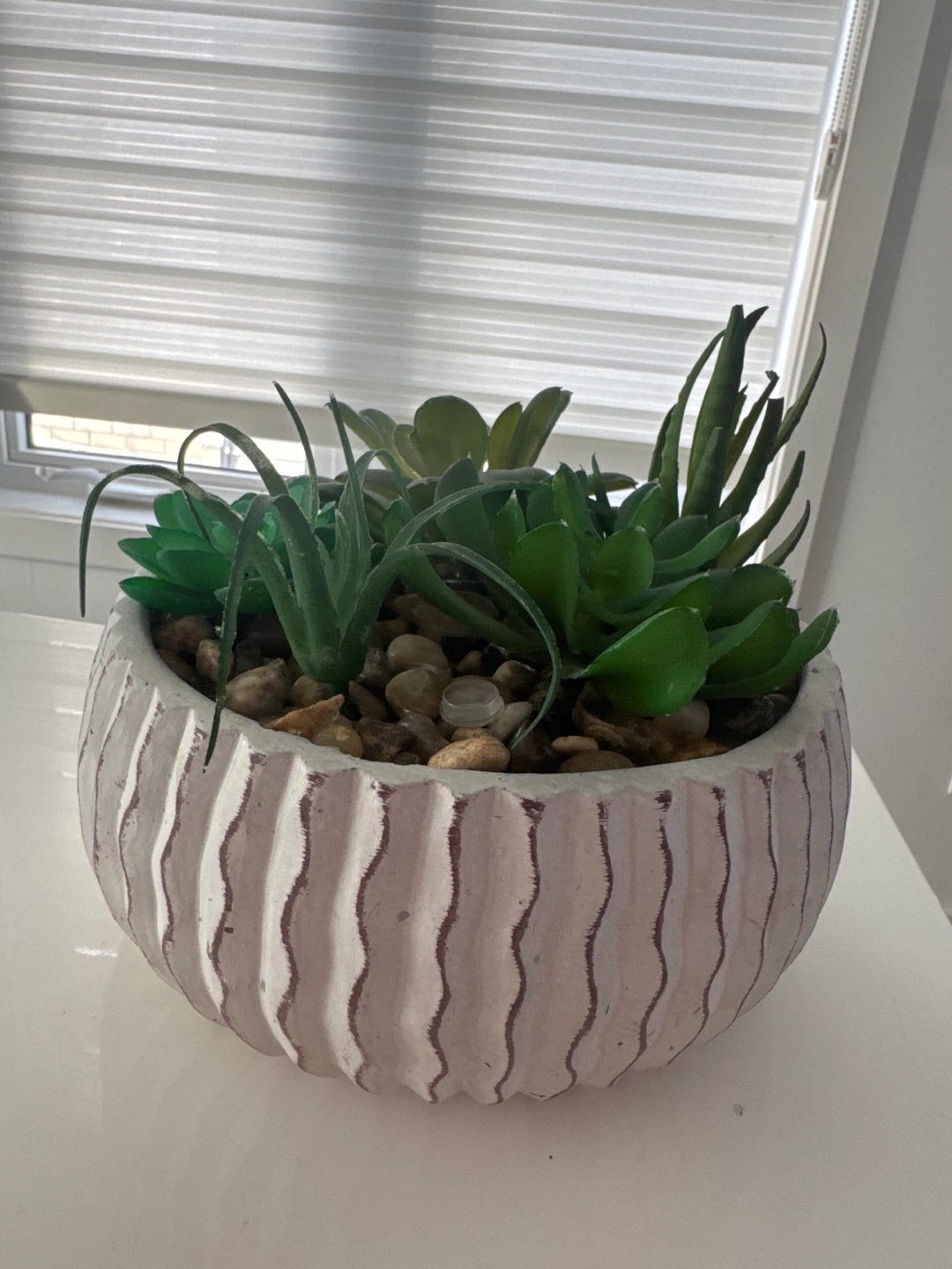 Artificial Succulent Arrangement in Decorative Pot