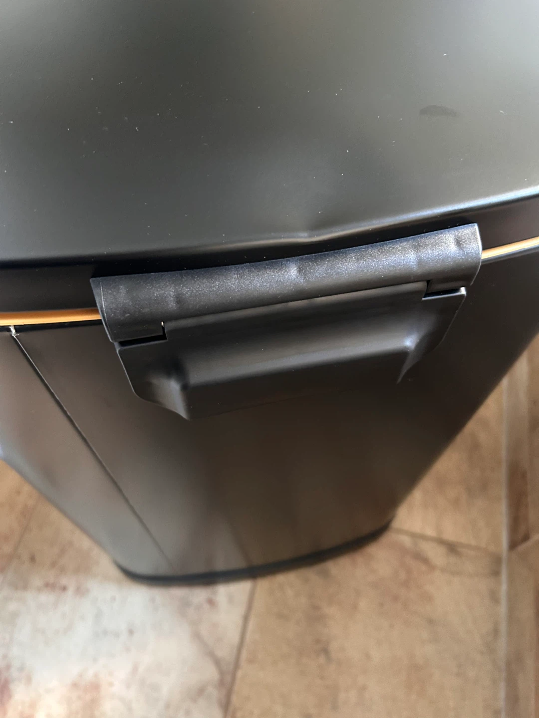 Black Slim Step Trash Can - photo 4
