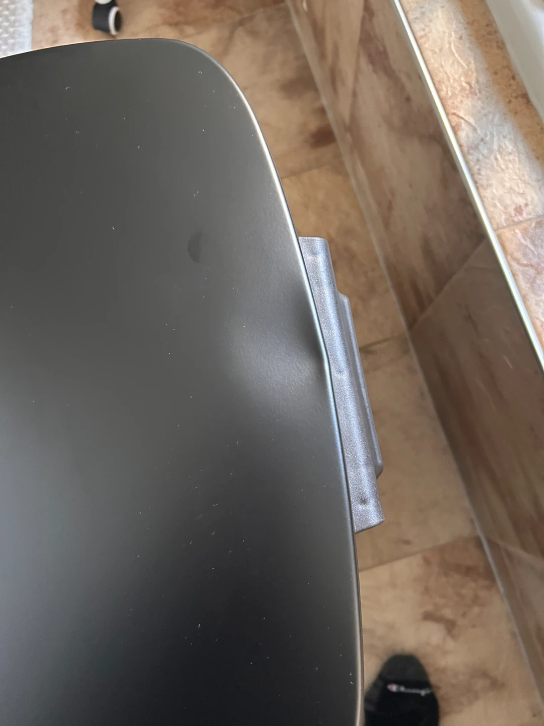 Black Slim Step Trash Can - photo 5